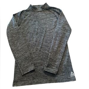 Reebok Long Sleeve Fleece Lined Athletic Compression Shirt - Boys Size Large